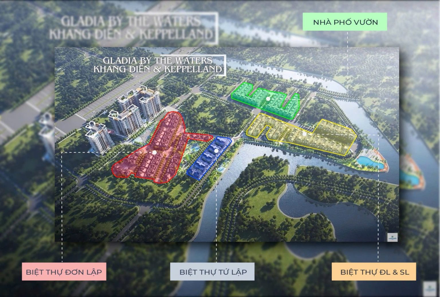 Mặt bằng & thiết kế dự án Gladia Khang Điền