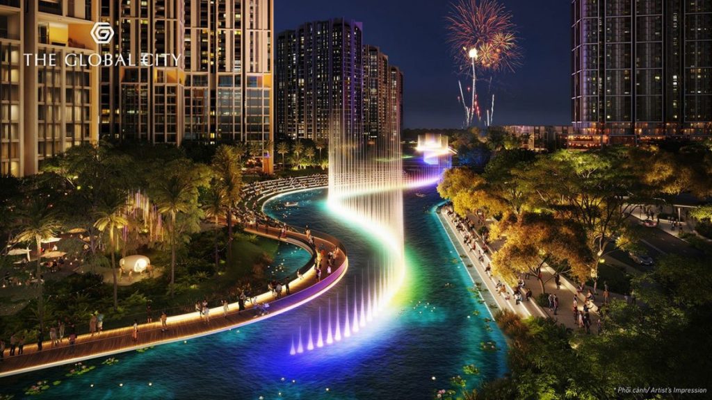 Kênh Đào “The Canal of Love” & Nhạc Nước – Biểu tượng giải trí tại The Global City