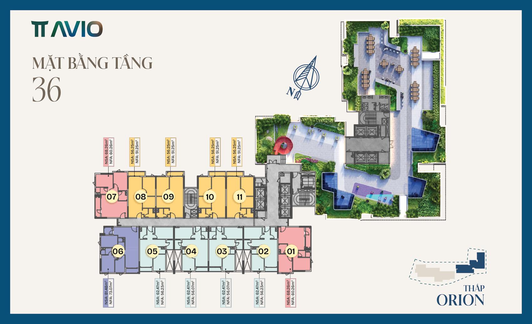 MẶT BẰNG DỰ ÁN TT AVIO DĨ AN