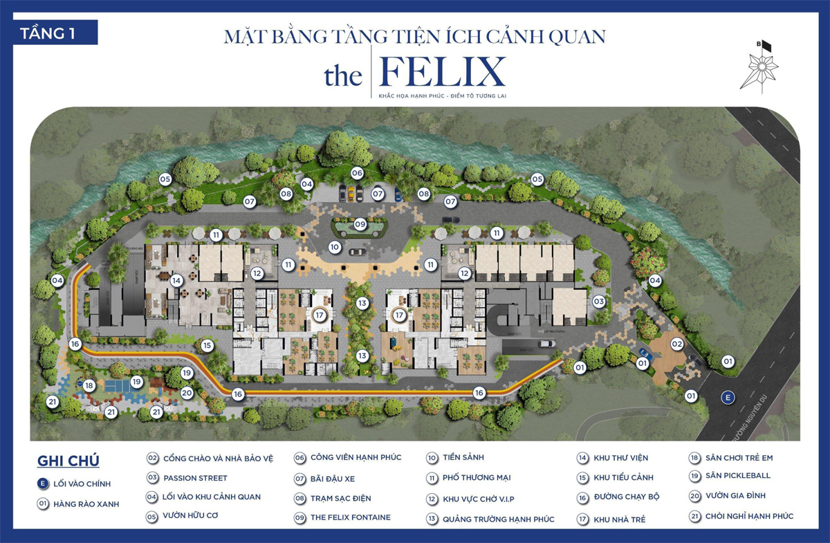 Mặt bằng dự án The Felix