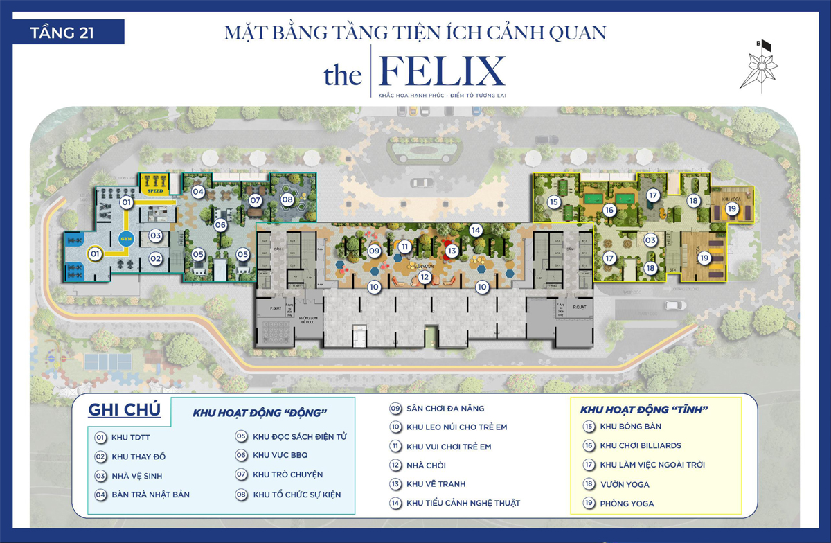 Mặt bằng dự án The Felix