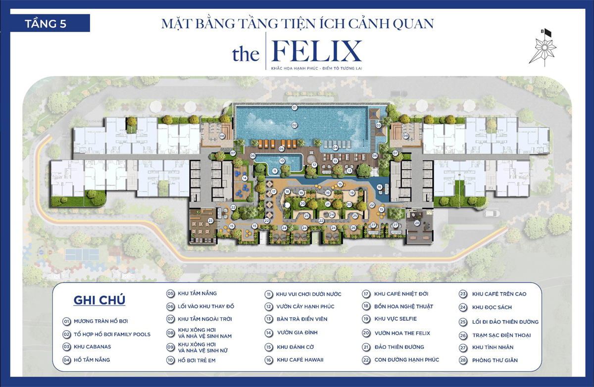 Mặt bằng dự án The Felix