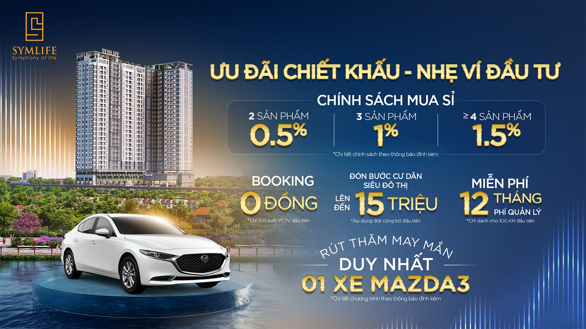 chính sách booking căn hộ symlife