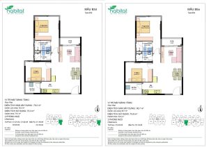 MẶT BẰNG VÀ THIẾT KẾ CĂN HỘ THE HABITAT