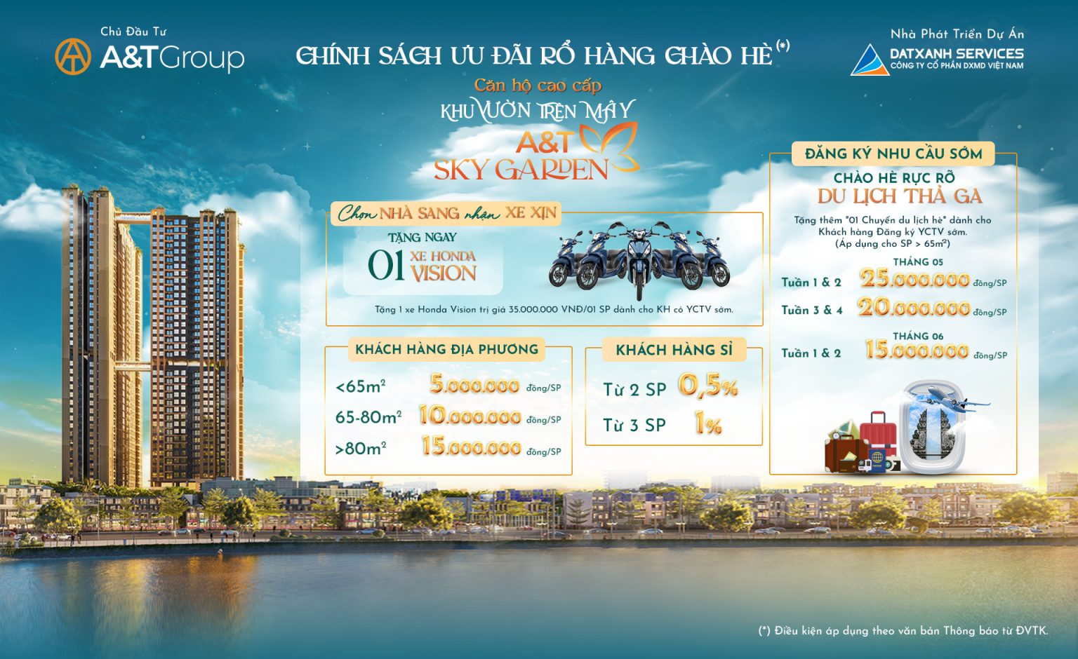 Chính sách bán hàng A&T Sky Garden 