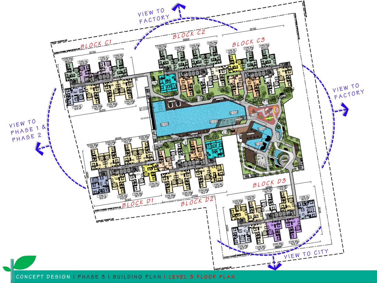Mặt bằng & thiết kế căn hộ The Habitat Bình Dương