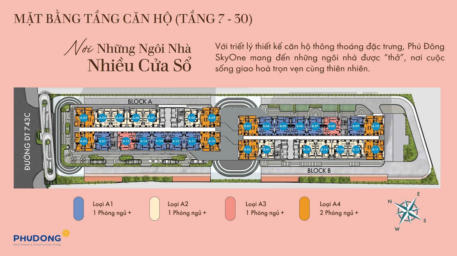 mặt bằng 7-30 Phú Đông SkyOne