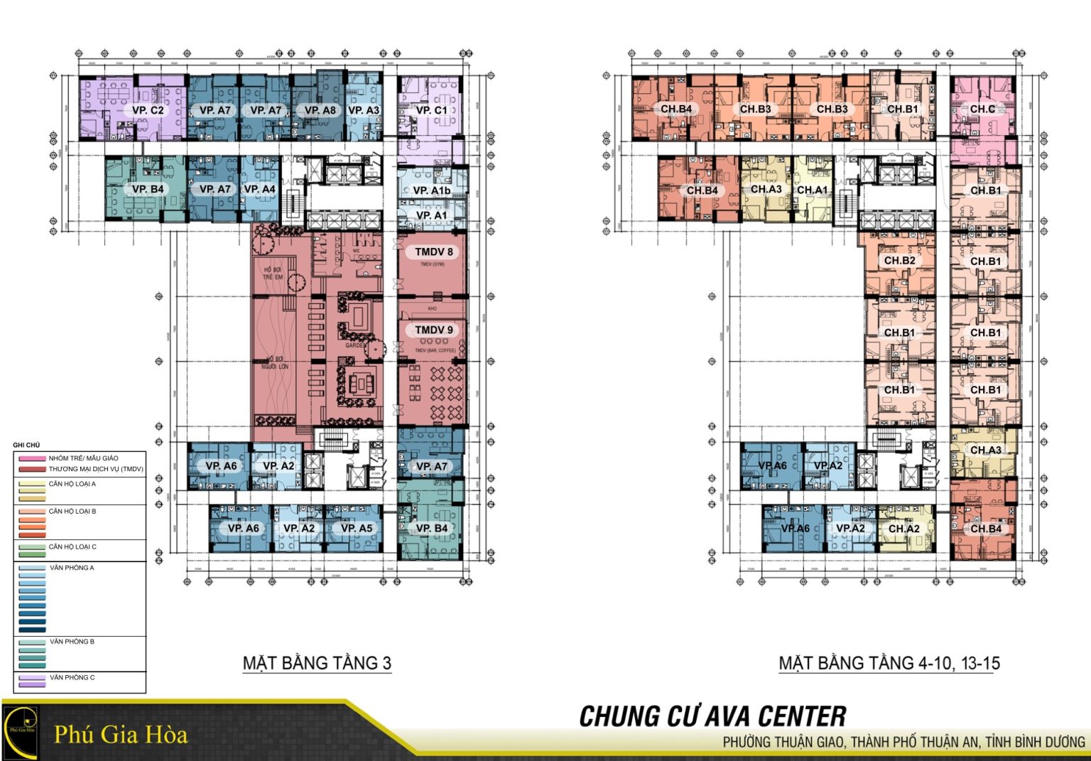 MẶT BẰNG DỰ ÁN AVA CENTER