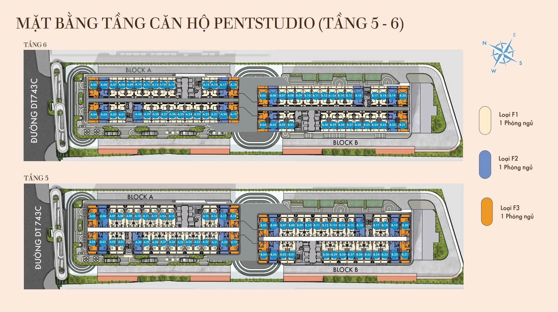 mặt bằng 5-6 Phú Đông SkyOne