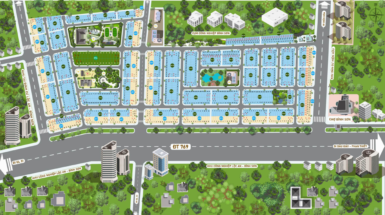 MẶT BẰNG PHÂN LÔ STC LONG THÀNH