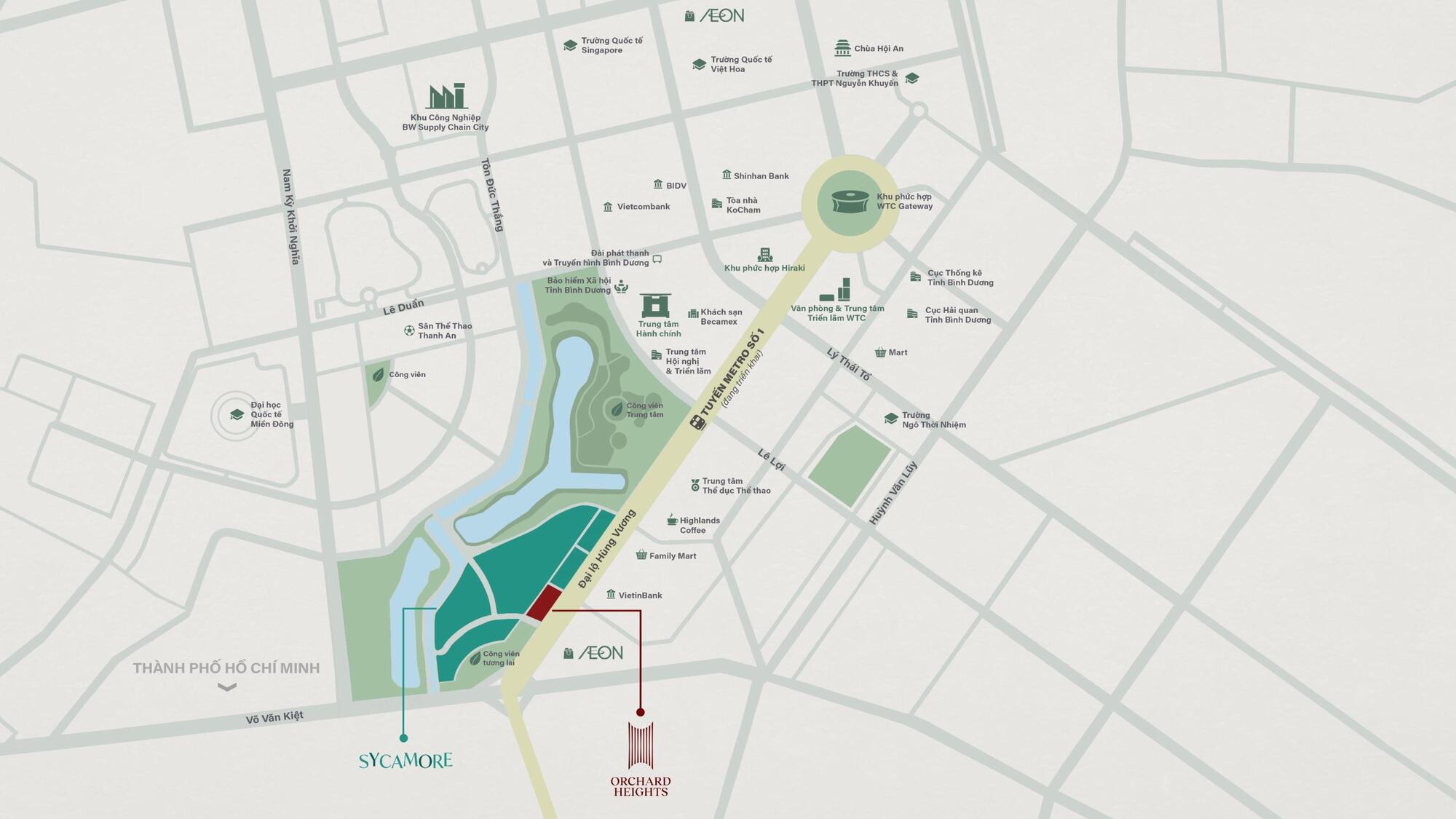 VỊ TRÍ DỰ ÁN ORCHARD HEIGHTS