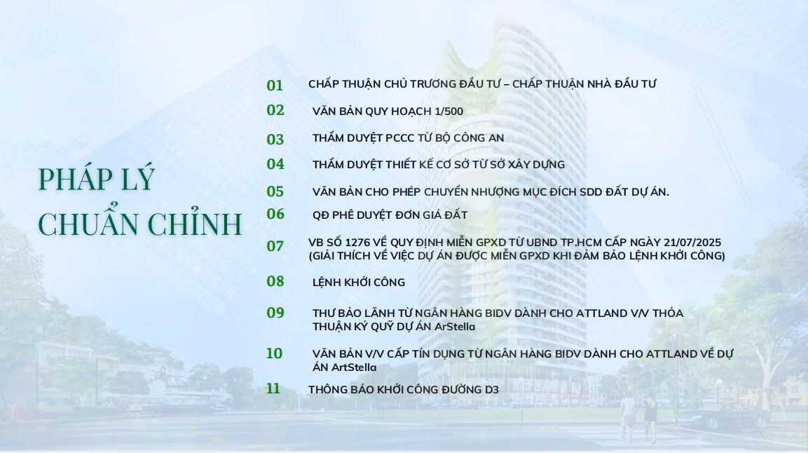 PHÁP LÝ DỰ ÁN ART STELLA