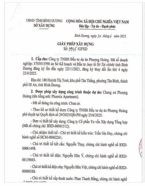 PHÁP LÝ DỰ ÁN FENICA PHƯỢNG HOÀNG 