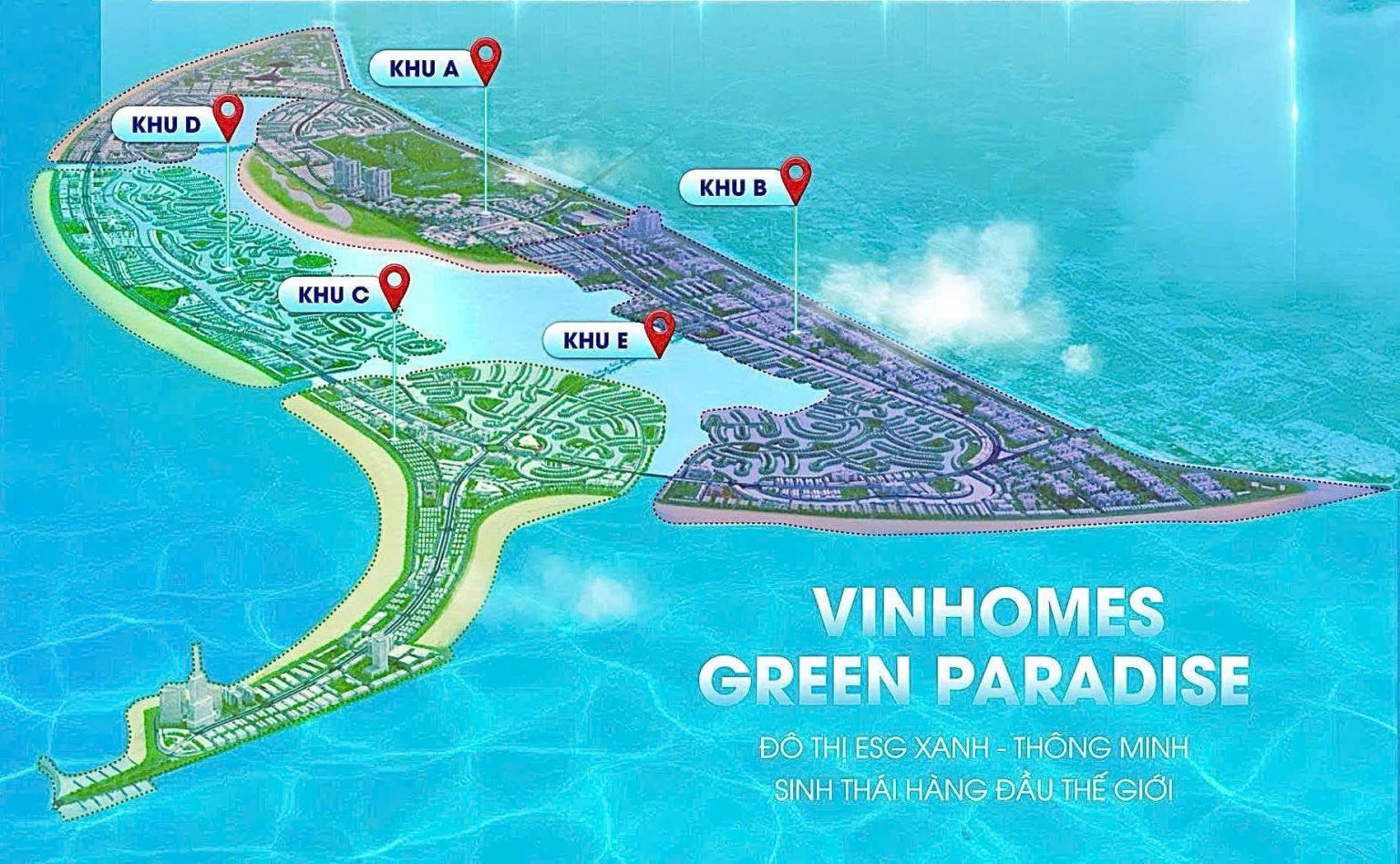 MẶT BẰNG PHÂN KHU VINHOME GREEN PARADISE