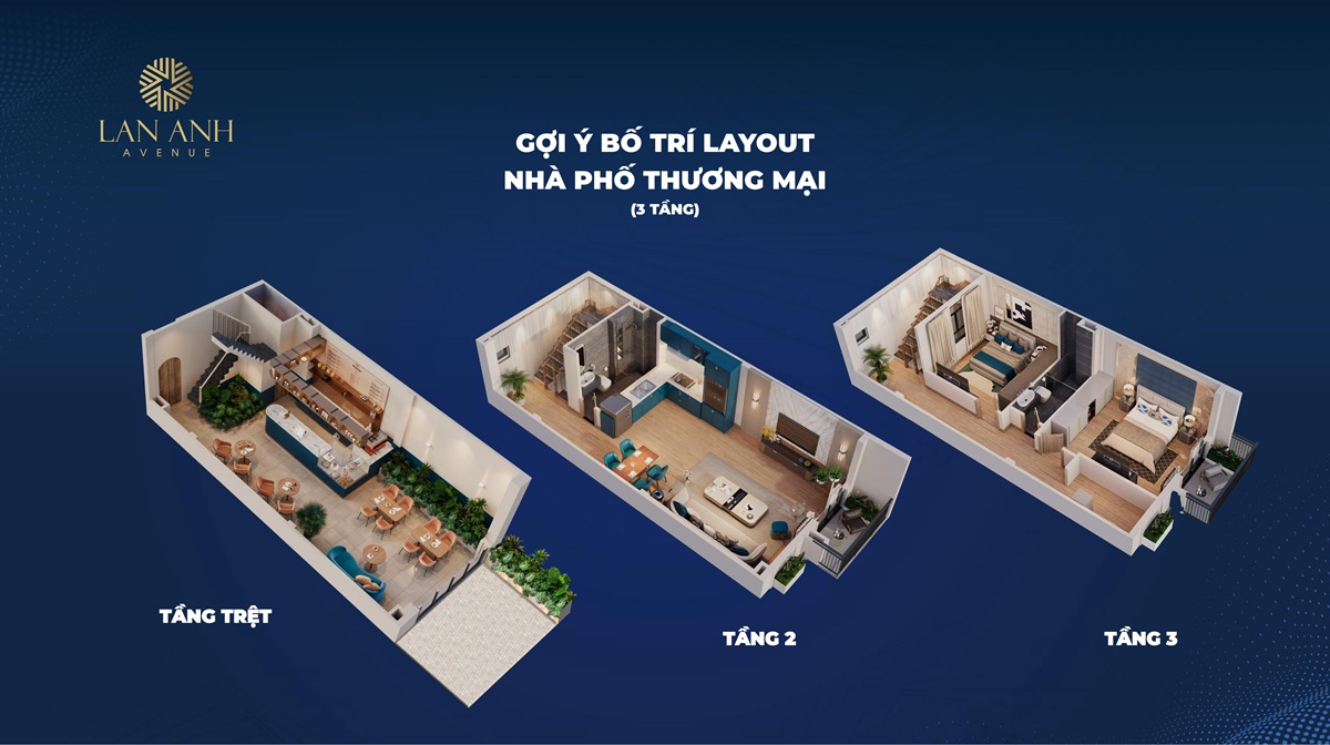 THIẾT KẾ SHOPHOUSE LAN ANH AVENUE