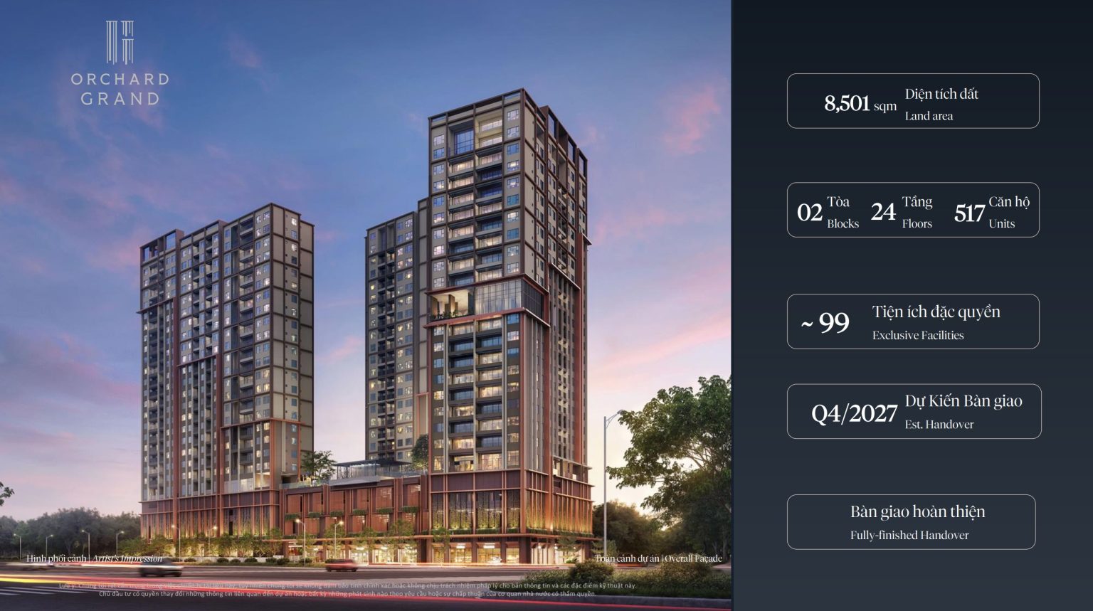 TỔNG QUAN DỰ ÁN ORCHARD GRAND