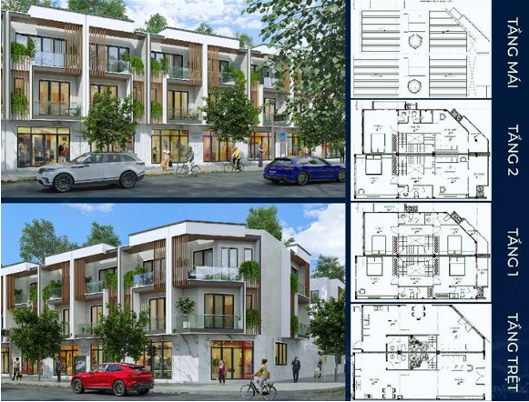 Thiết kế nhà phố 5×13,9m góc