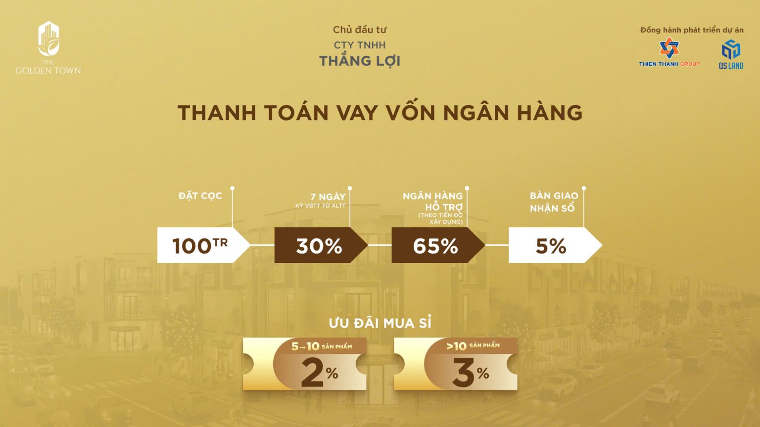 PHƯƠNG THỨC THANH TOÁN GOLDEN TOWN DĨ AN