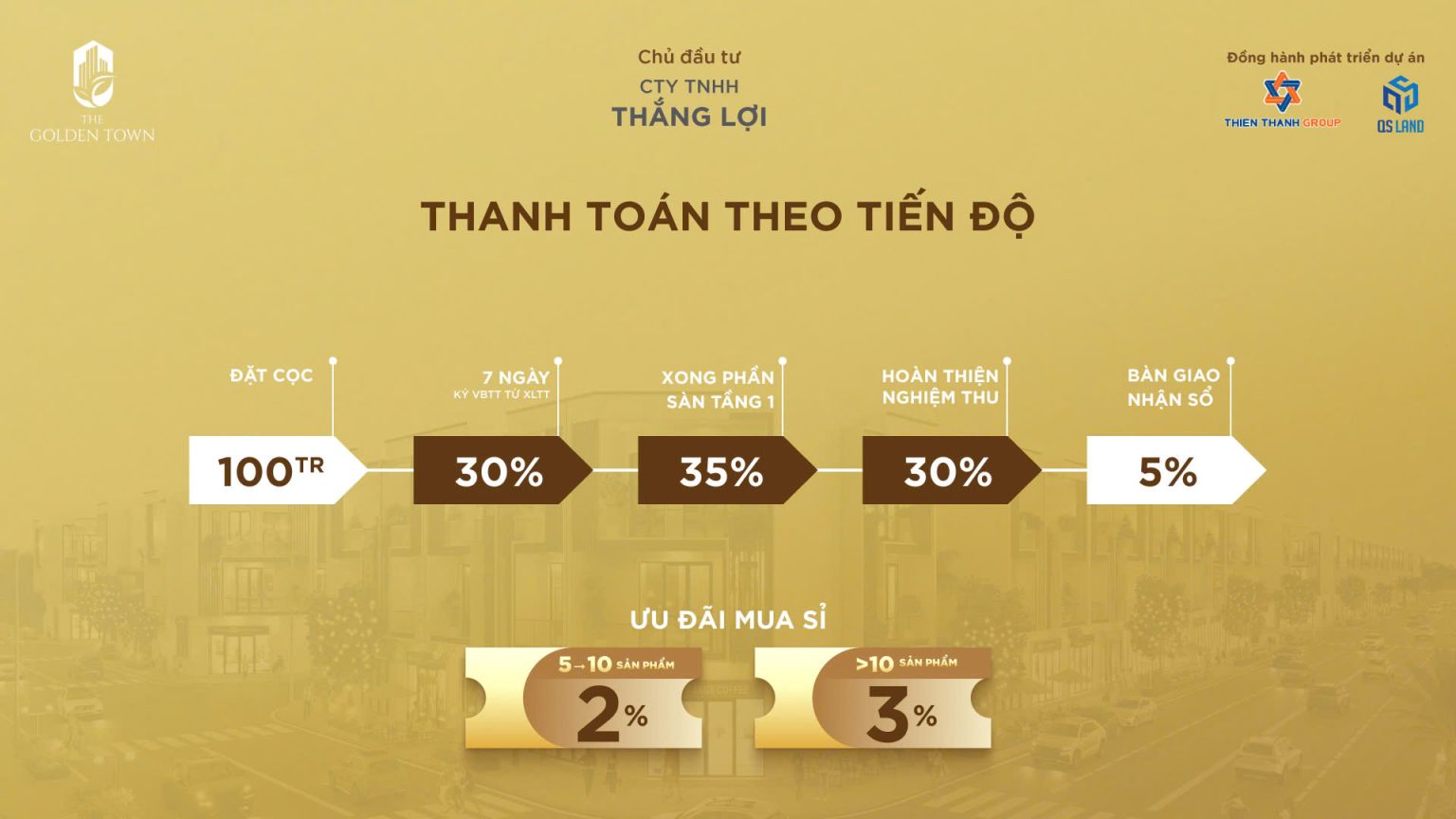 PHƯƠNG THỨC THANH TOÁN GOLDEN TOWN DĨ AN