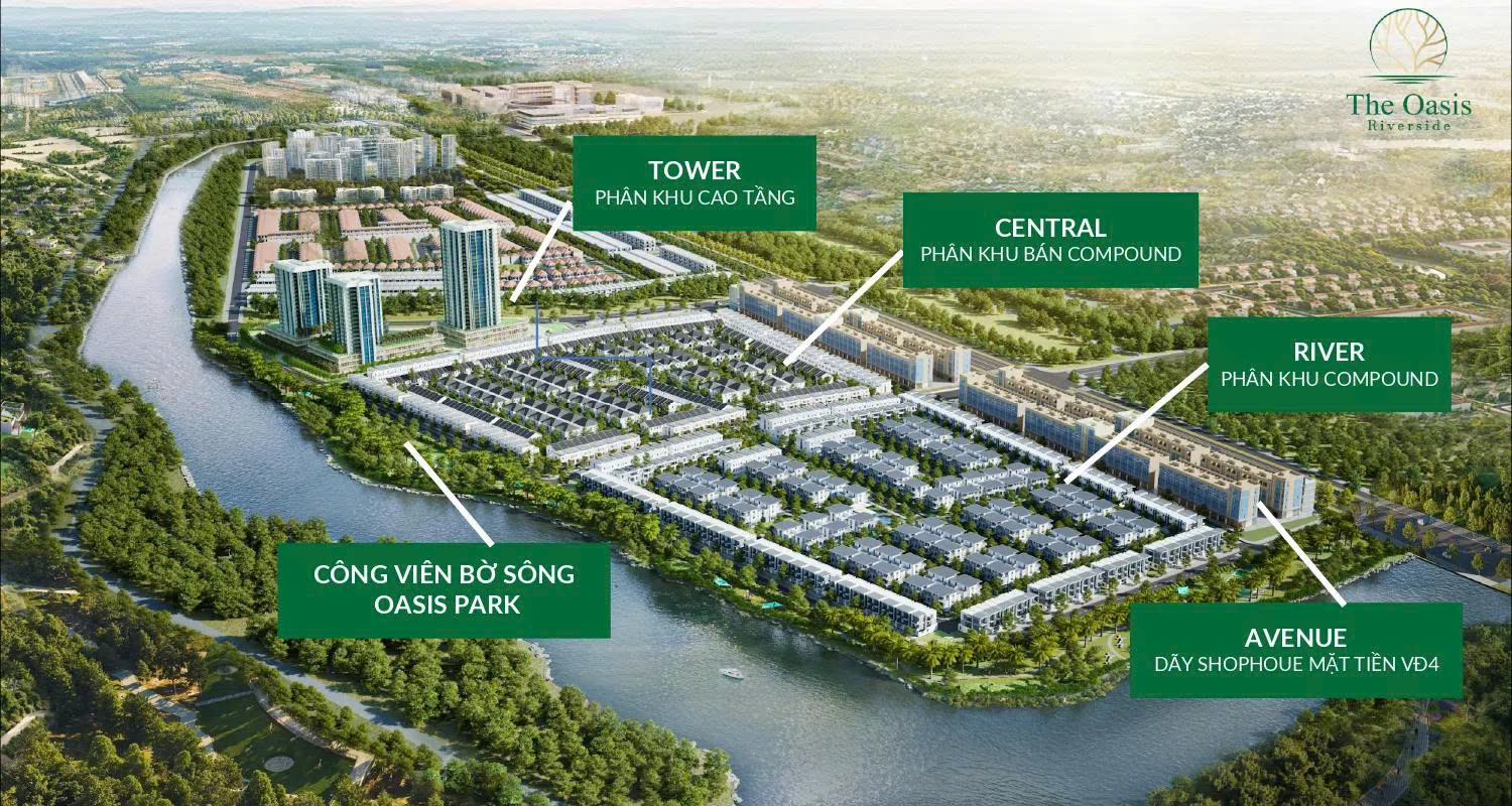 MẶT BẰNG DỰ ÁN THE OASIS RIVERSIDE BÌNH DƯƠNG