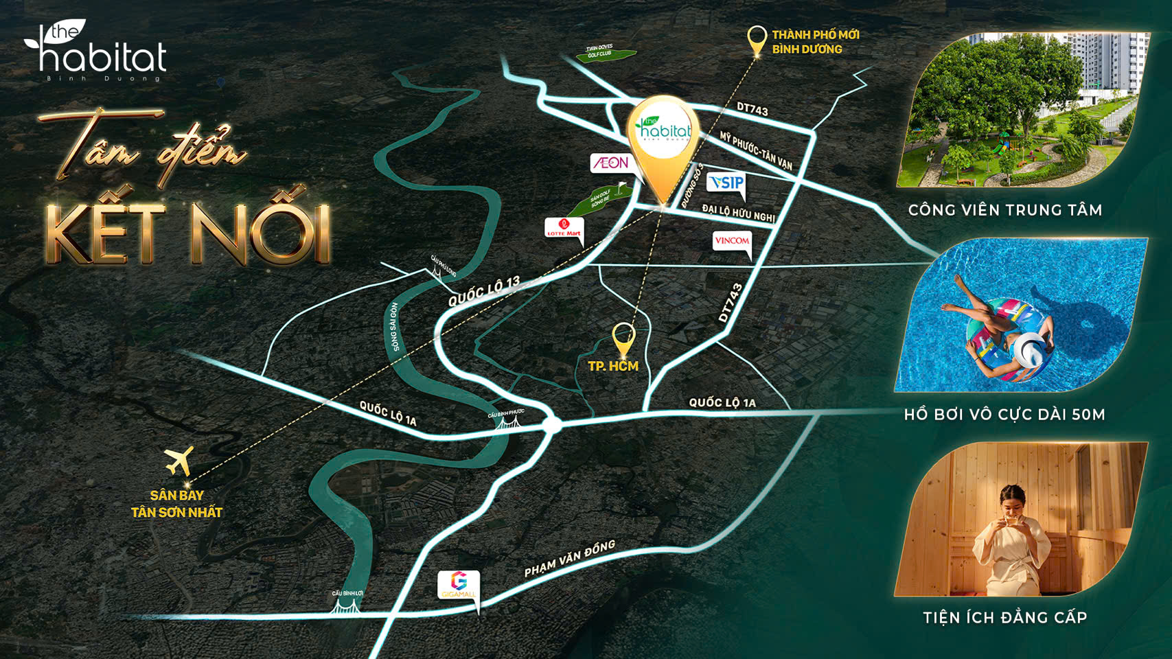 Vị trí dự án The Habitat Bình Dương