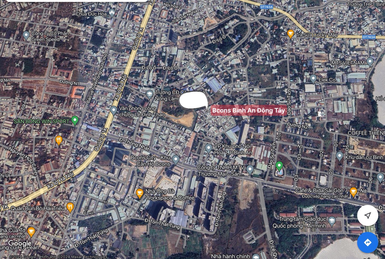 Vị trí Bcons Center City