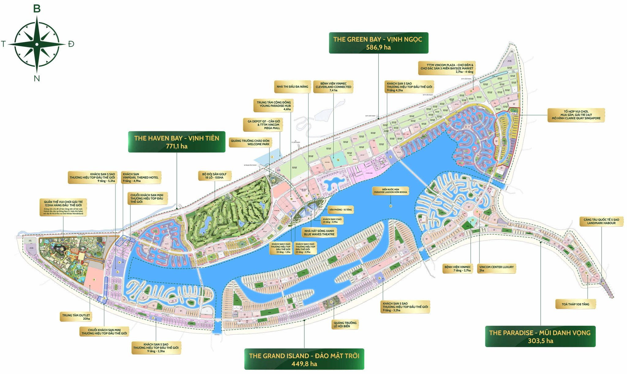 Quy hoạch đại đô thị đồng bộ – đa dạng sản phẩm sinh lời