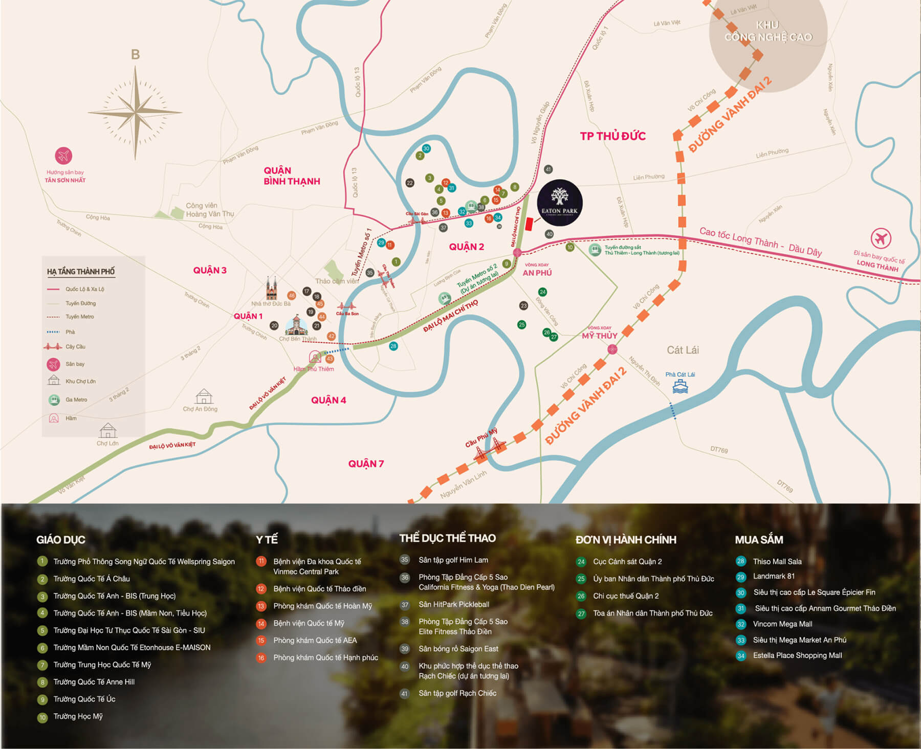 VỊ TRÍ DỰ ÁN EATON PARK