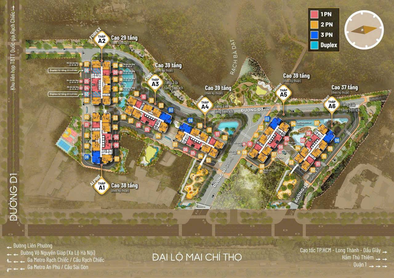 MẶT BẰNG DỰ ÁN CĂN HỘ EATON PARK