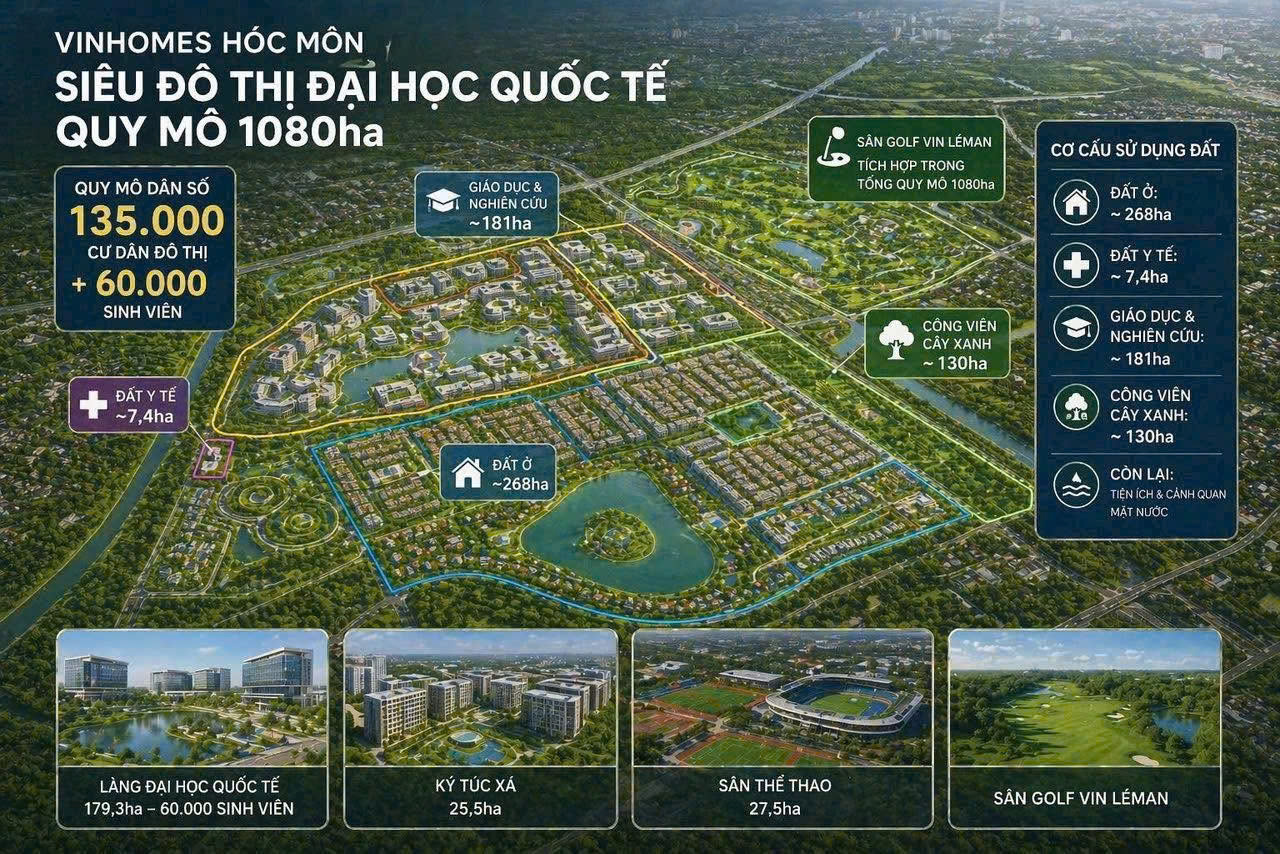 MẶT BẰNG VINHOMES HÓC MÔN
