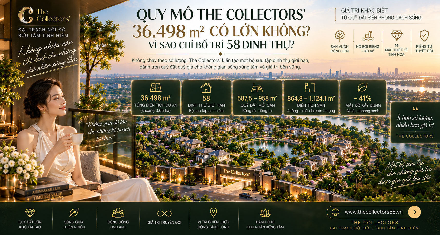 Quy Mô The Collectors' 36.498 m² Có Lớn Không?