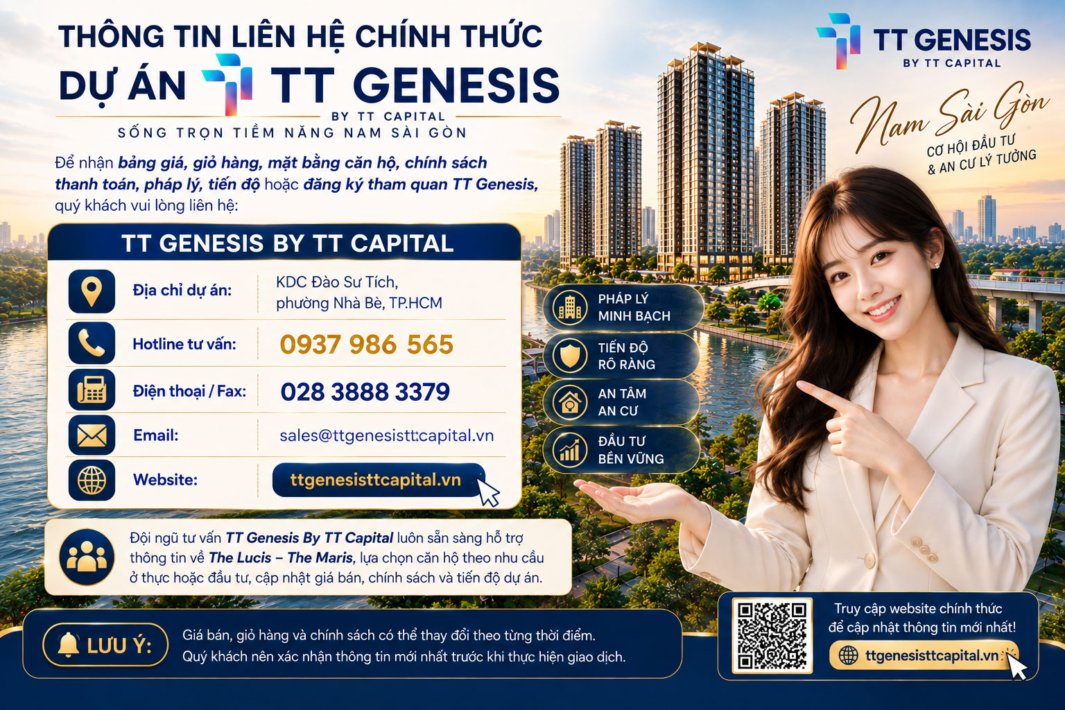 Thông tin liên hệ chính thức TT Genesis