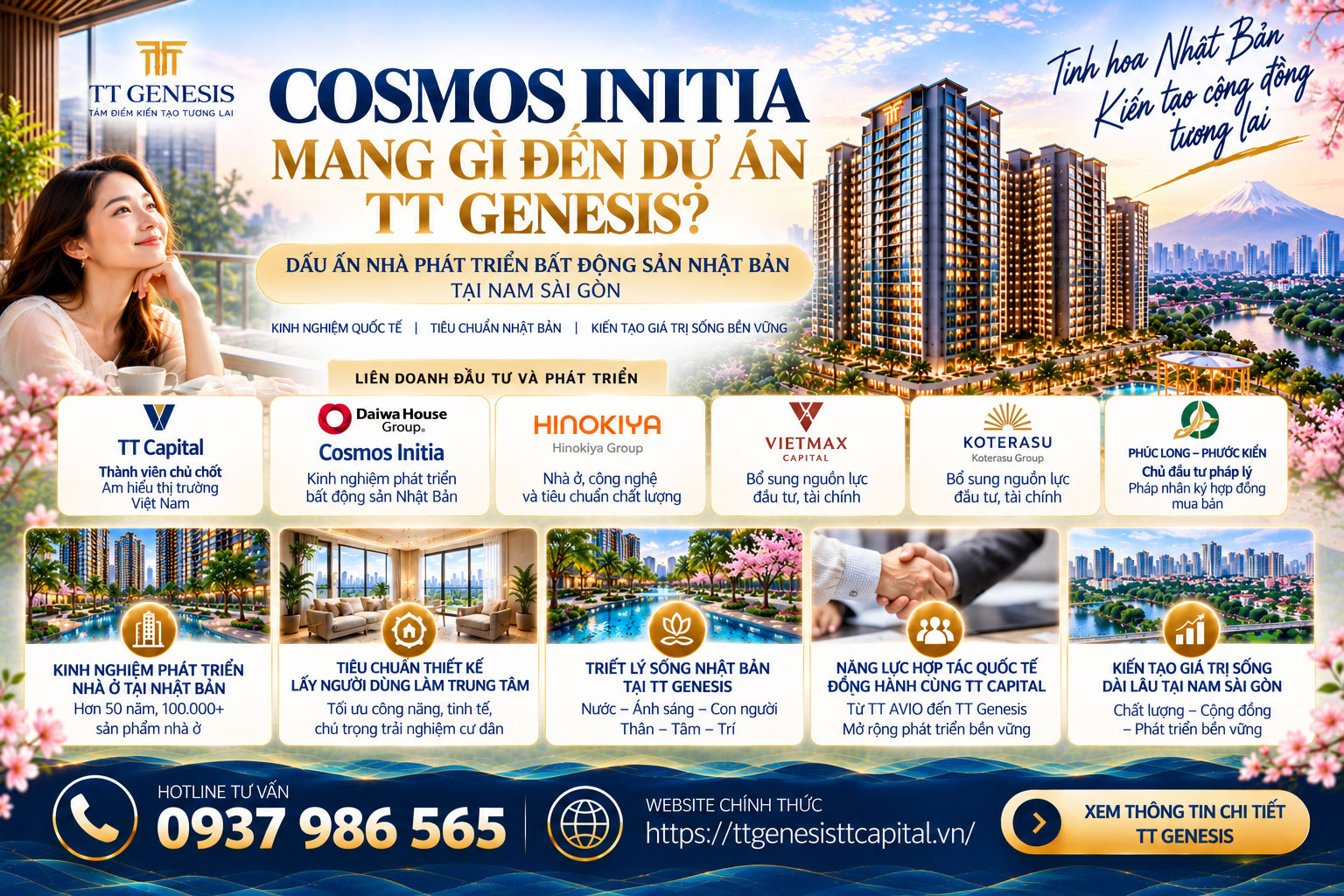 Cosmos Initia Mang Gì Đến Dự Án TT Genesis? Dấu Ấn Nhà Phát Triển Bất Động Sản Nhật Bản Tại Nam Sài Gòn